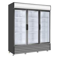 67.3&quot; Triple Swing Door Merchandiser Refrigerator 52 Cu.ft. Commercial Cooler 1483 L Restaurant Refrigerators ETL DOE