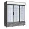 67.3&quot; Triple Swing Door Merchandiser Refrigerator 52 Cu.ft. Commercial Cooler 1483 L Restaurant Refrigerators ETL DOE